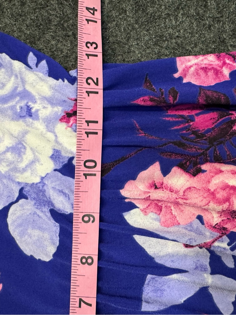 Vanilla Bay floral maxi dress short sleeve M - Picture 8 of 8